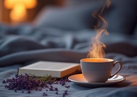 Evening wind down herbal tea for relaxation